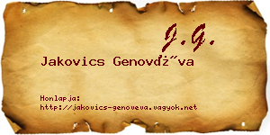 Jakovics Genovéva névjegykártya